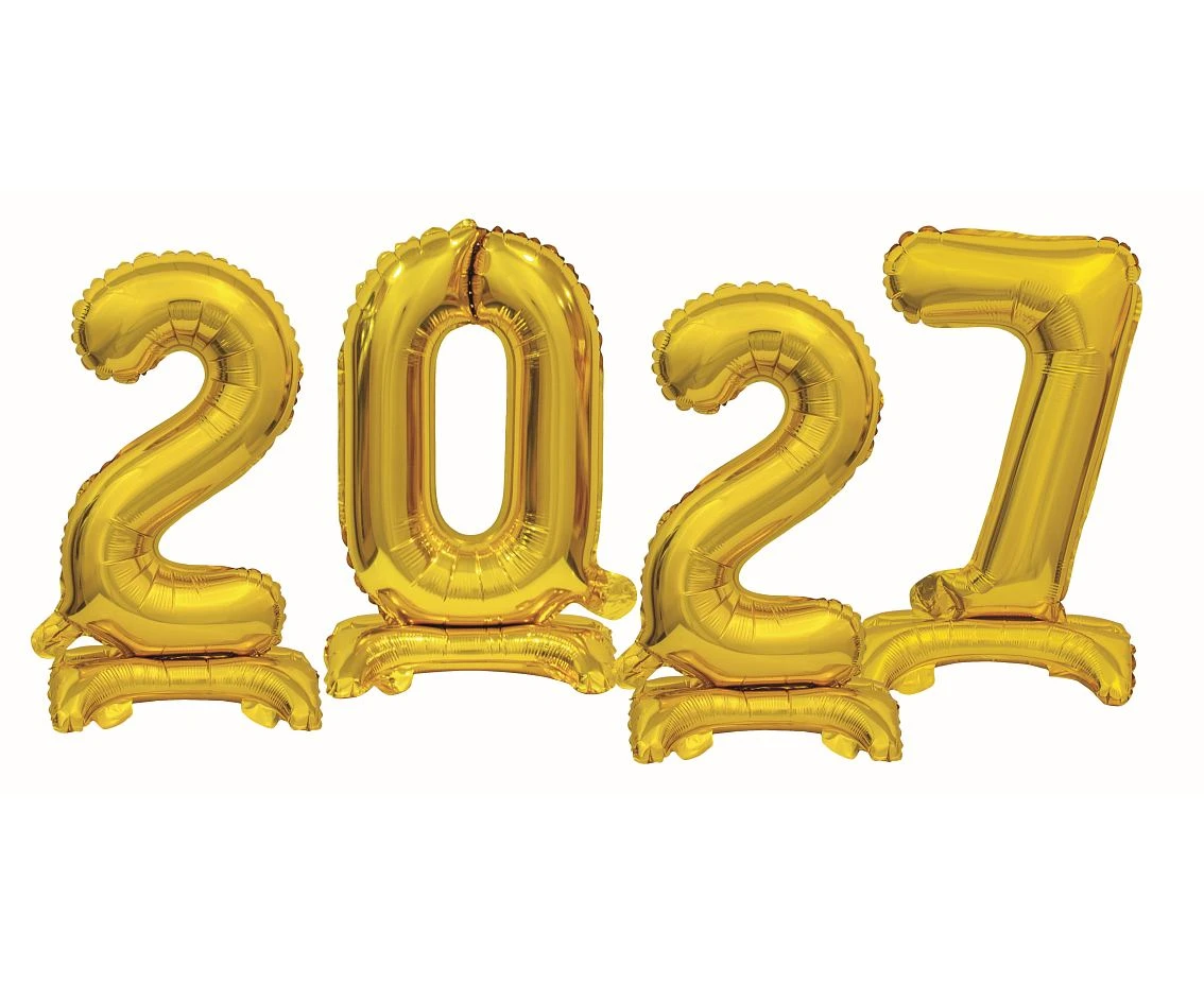 Foil balloon B&C, standing Digit - 2027 set
